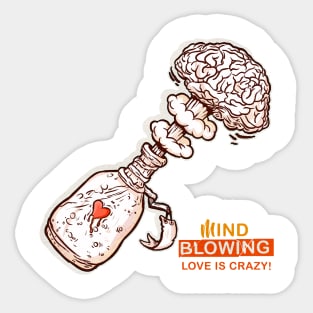 Mind Blowing Love Sticker